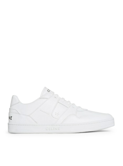 Shop Celine Ct-04 Low Lace-up Sneaker In White