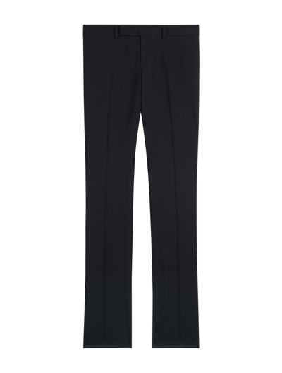 Shop Celine Dylan Smoking Pants In Black Mohair And Silk