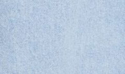 Shop Stella Mccartney S-wave Logo Patch Denim Shirtdress In 4699 - Light Vintage Blue