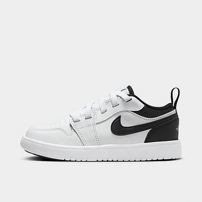Shop Nike Little Kids' Air Jordan Retro 1 Low Alt Casual Shoes In White/black/white