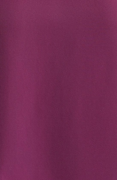 Vince Camuto Flutter Sleeve Crossover Georgette Tunic Top In Pickled Beet