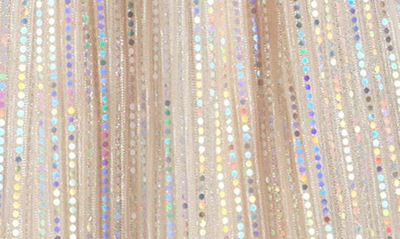 Shop Love, Nickie Lew Kids' Zia Foil Dot Party Dress In Blush/ Silver