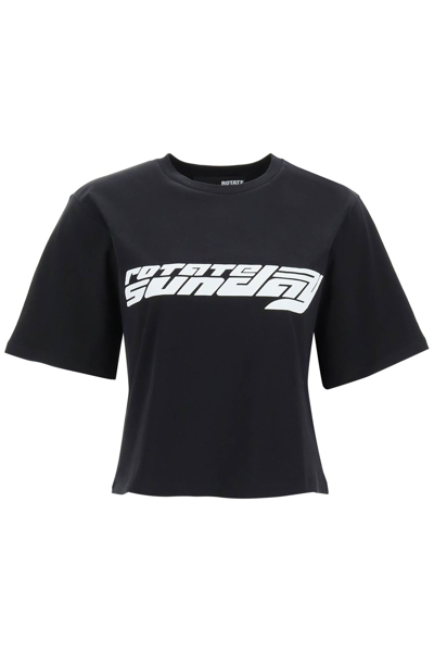 Shop Rotate Birger Christensen 'asteeer' T Shirt In Black