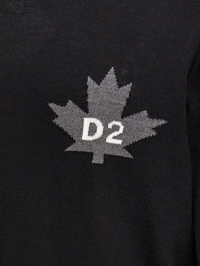 Shop Dsquared2 D2 Leaf Top In Black