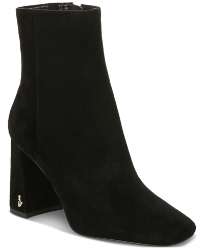 Shop Sam Edelman Women's Bronson Chelsea Booties In Black Leather