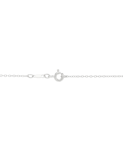 Macy's Diamond Heart 18" Pendant Necklace (1/4 Ct. T.w.) In Sterling Silver In Sterling Silver