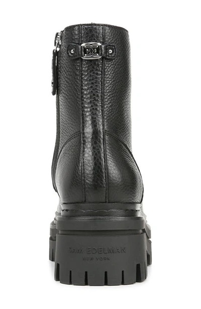 Sam Edelman Kyler Platform Combat Boot In Black