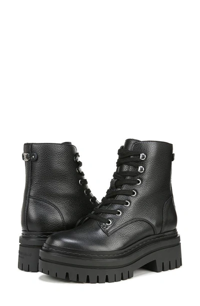 Sam Edelman Kyler Platform Combat Boot In Black
