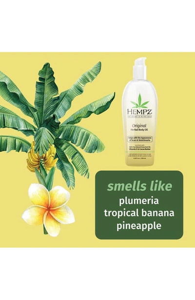 Shop Hempz Original Herbal Body Oil In Floral Banana