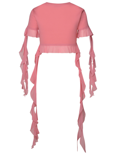 Shop Blumarine Fuscia Cotton Sweater Woman In Pink