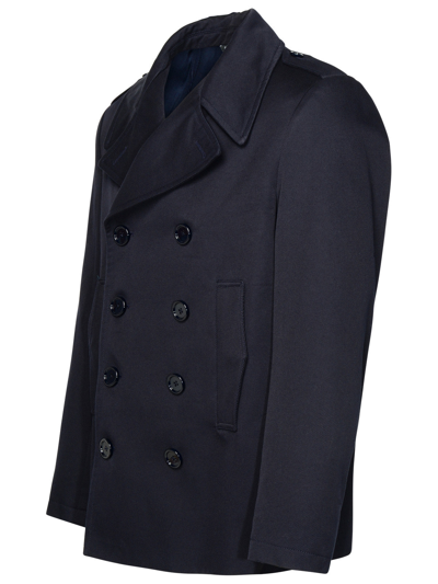 Shop Dolce & Gabbana Man  Blue Cotton Jacket