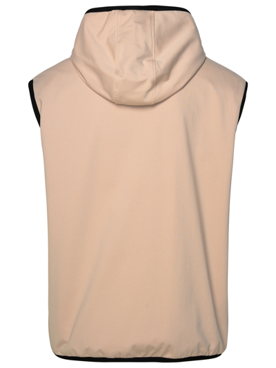 Shop Dolce & Gabbana Man  Beige Cotton Blend Vest In Cream