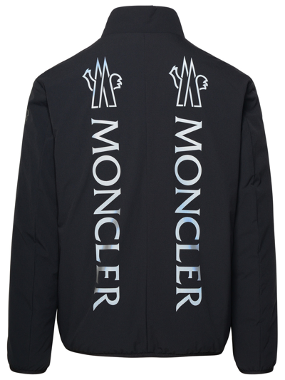 Shop Moncler Black Polyamide Down Jacket Man