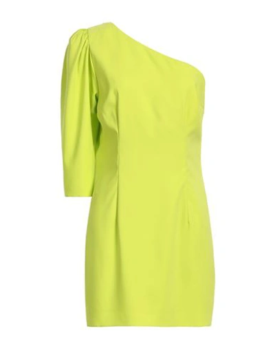 Shop Dsquared2 Woman Mini Dress Acid Green Size 6 Polyester, Elastane