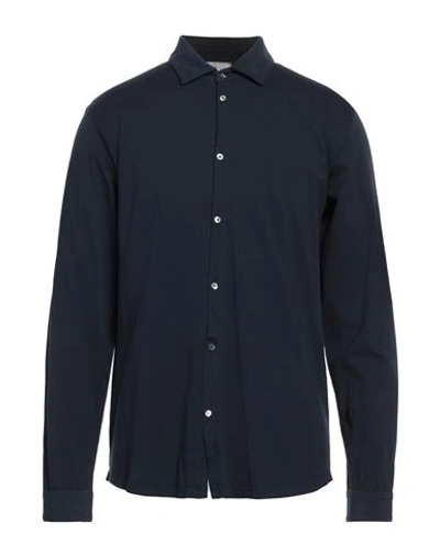 Shop Bellwood Man Shirt Midnight Blue Size 44 Cotton