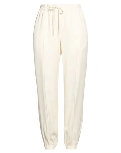 Shop Jil Sander Woman Pants White Size 8 Viscose