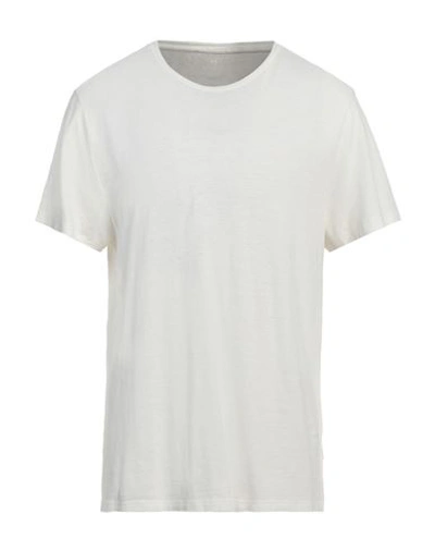 Shop At.p.co At. P.co Man T-shirt White Size Xxl Linen, Cotton