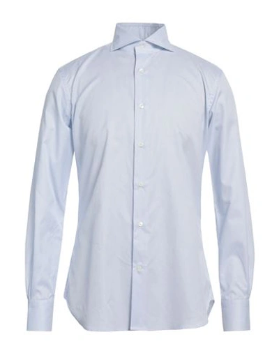 Shop Borsa Man Shirt Sky Blue Size 15 Cotton