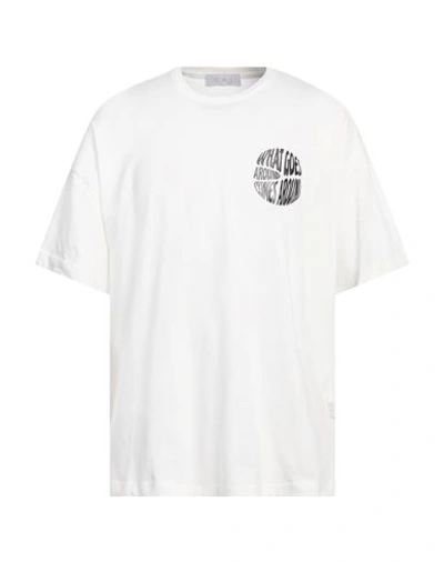 Shop C.9.3 Man T-shirt Off White Size L Cotton