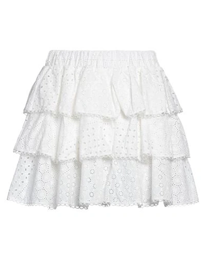 Cc By Camilla Cappelli Woman Mini Skirt White Size 8 Cotton In White