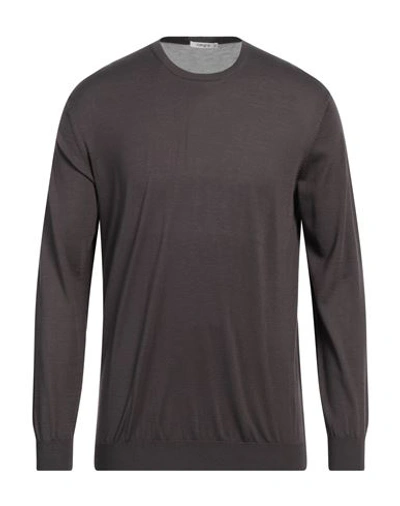 Shop Kangra Man Sweater Steel Grey Size 46 Silk, Cotton