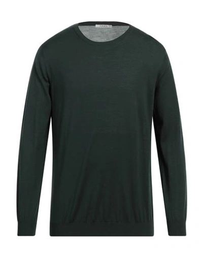 Shop Kangra Man Sweater Dark Green Size 44 Silk, Cotton