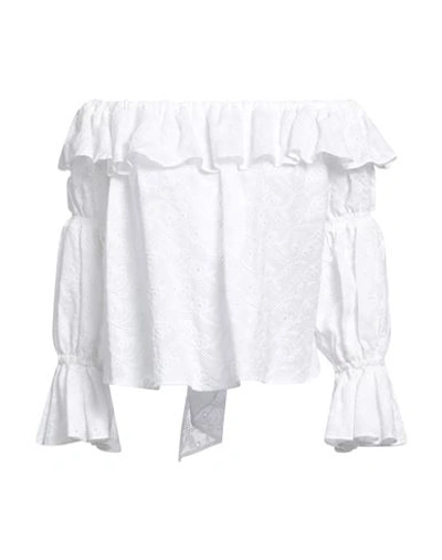 Cc By Camilla Cappelli Woman Top White Size 4 Cotton In White