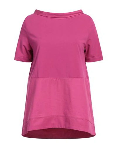 Shop Alpha Studio Woman T-shirt Magenta Size 6 Cotton, Elastane