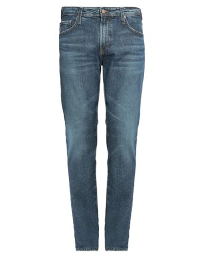 Shop Ag Jeans Man Jeans Blue Size 33 Cotton, Polyurethane