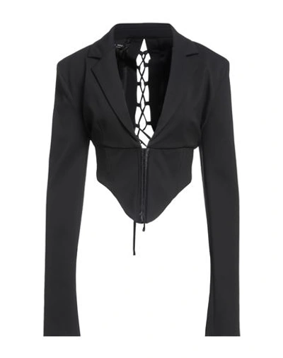 Shop Pinko Uniqueness Woman Blazer Black Size 8 Viscose, Polyamide, Elastane