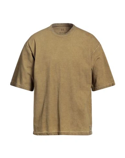 Shop Novemb3r Man T-shirt Military Green Size L Cotton