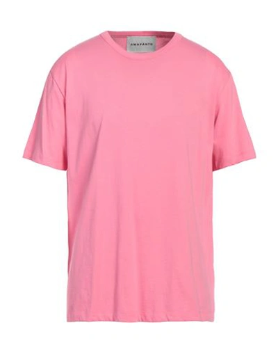 Shop Amaranto Man T-shirt Pink Size Xl Cotton