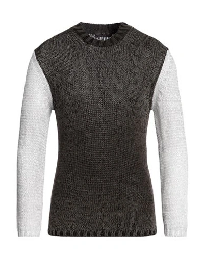 Fabrizio Del Carlo Man Sweater Dark Green Size Xl Cotton In Green