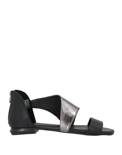 Shop Epoche' Xi Woman Sandals Black Size 7 Soft Leather