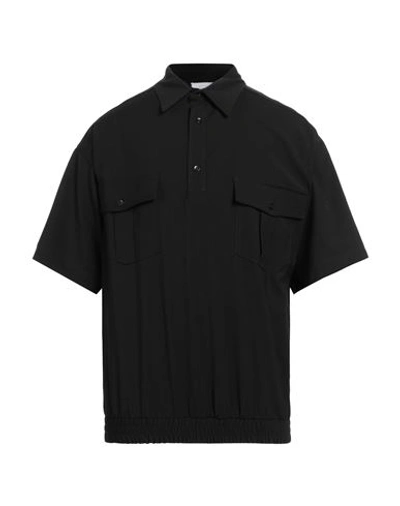 Shop C.9.3 Man Shirt Black Size M Polyester, Viscose, Elastane