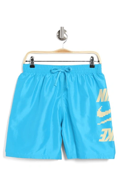 Shop Nike Volley Swim Trunks In Blue Lightning