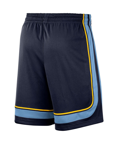 Shop Nike Men's  Navy 2019/20 Memphis Grizzlies Icon Edition Swingman Shorts