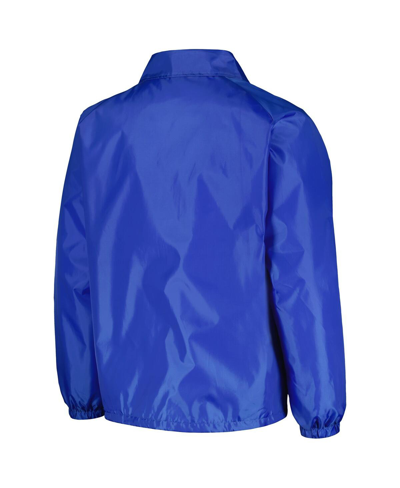 Dunbrooke Men's  Royal Chicago Cubs Coach's Raglan Full-snap Windbreaker Jacket In Royal