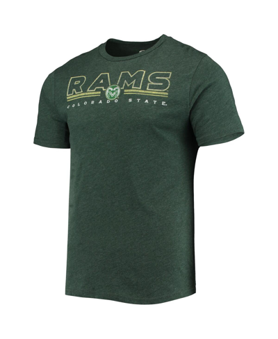 CONCEPTS SPORT MEN'S CONCEPTS SPORT HEATHERED CHARCOAL, GREEN DISTRESSED COLORADO STATE RAMS METER T-SHIRT AND PANT 
