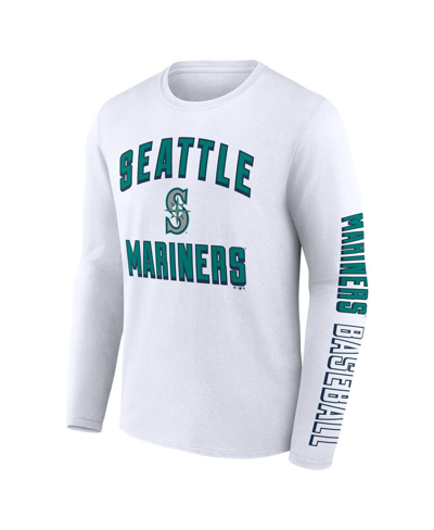 Fanatics Branded Navy/white Seattle Mariners Two-pack Combo T-shirt Set In Navy,white
