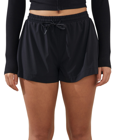Shop Cotton On Women's Woven Flippy Shorts In Black
