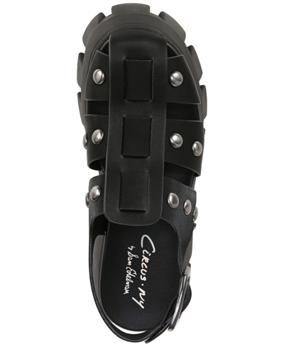 Shop Circus Ny Women's Addison Platform Studded Fisherman Lug-sole Sandals In Black