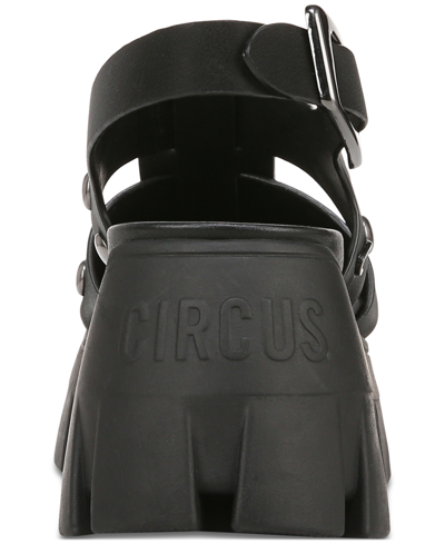 Shop Circus Ny Women's Addison Platform Studded Fisherman Lug-sole Sandals In Black