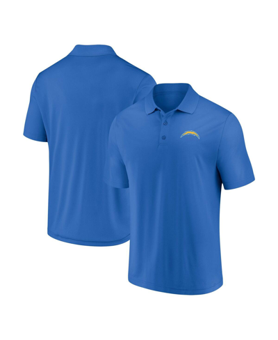 Shop Fanatics Men's  Powder Blue Los Angeles Chargers Component Polo Shirt