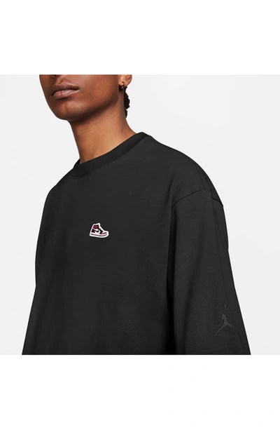 Shop Jordan Oversize Air  T-shirt In Black