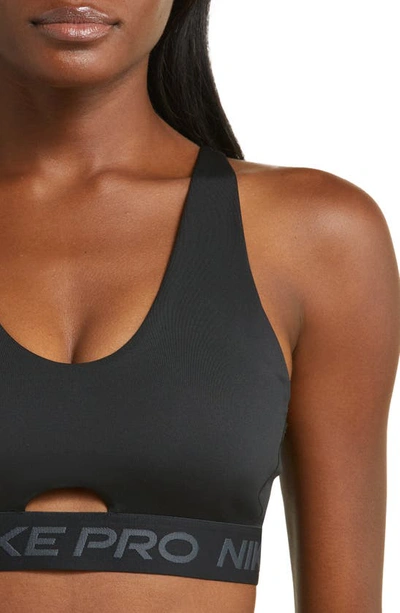 Shop Nike Indy Sports Bra In Black/ Anthracite/ White