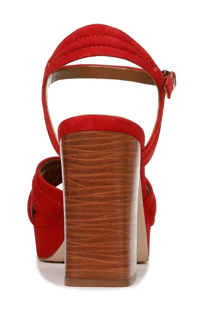 Shop 27 Edit Naturalizer Jaime Ankle Strap Platform Sandal In Crantini Red Suede