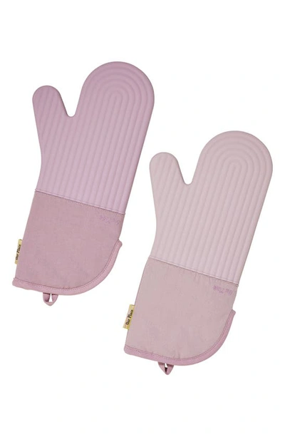 Shop Our Place Cotton & Silicone Oven Mitts In Lavender