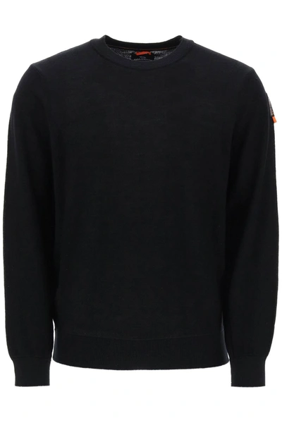 Shop Parajumpers Tolly Sweater In Merino Wool In Black