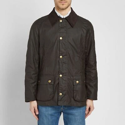 Pre-owned Barbour Ashby Wachsjacke Oliv In Grün